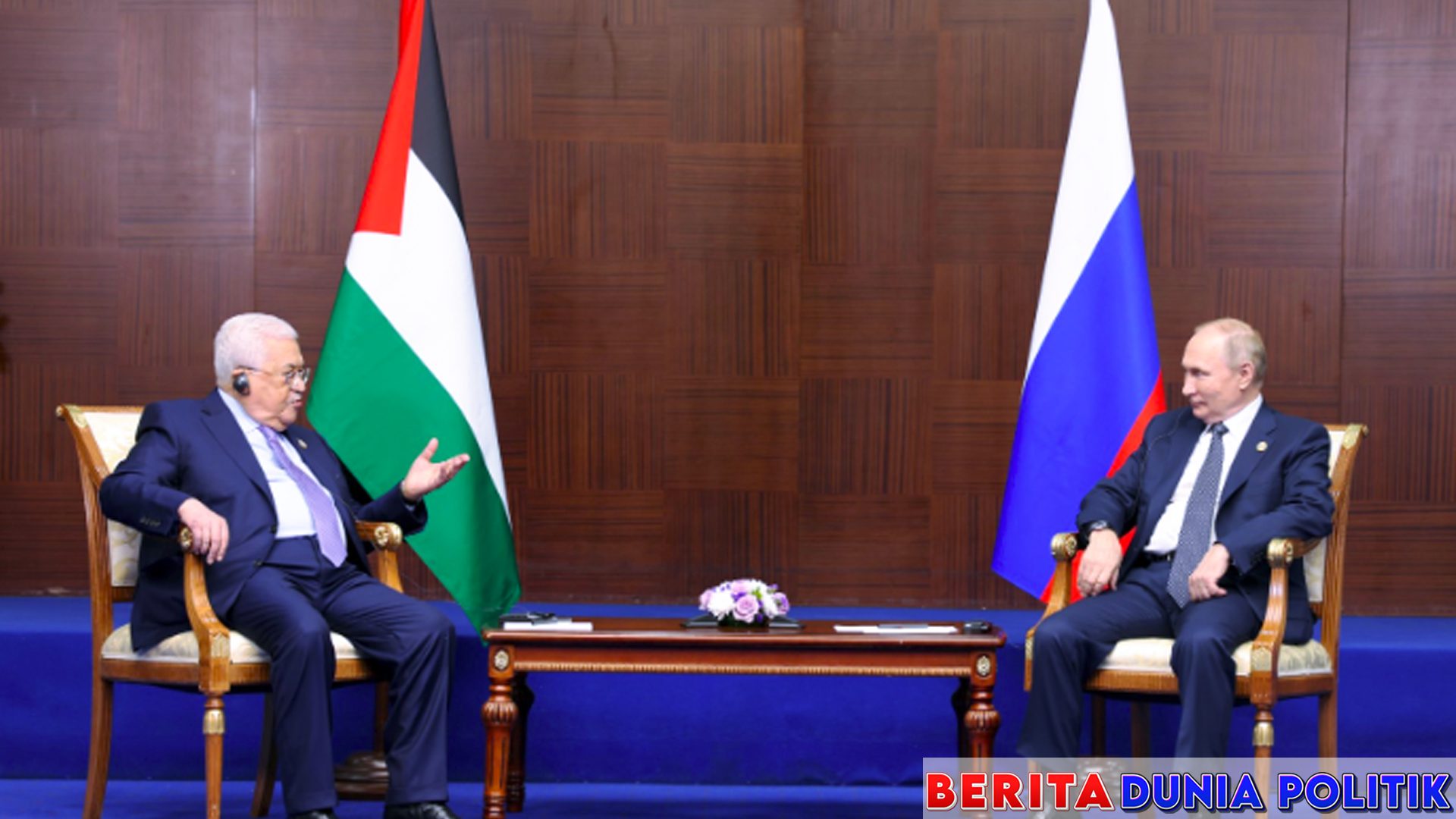 Agresi Israel Berlanjut, Presiden Palestina Temui Putin di Rusia