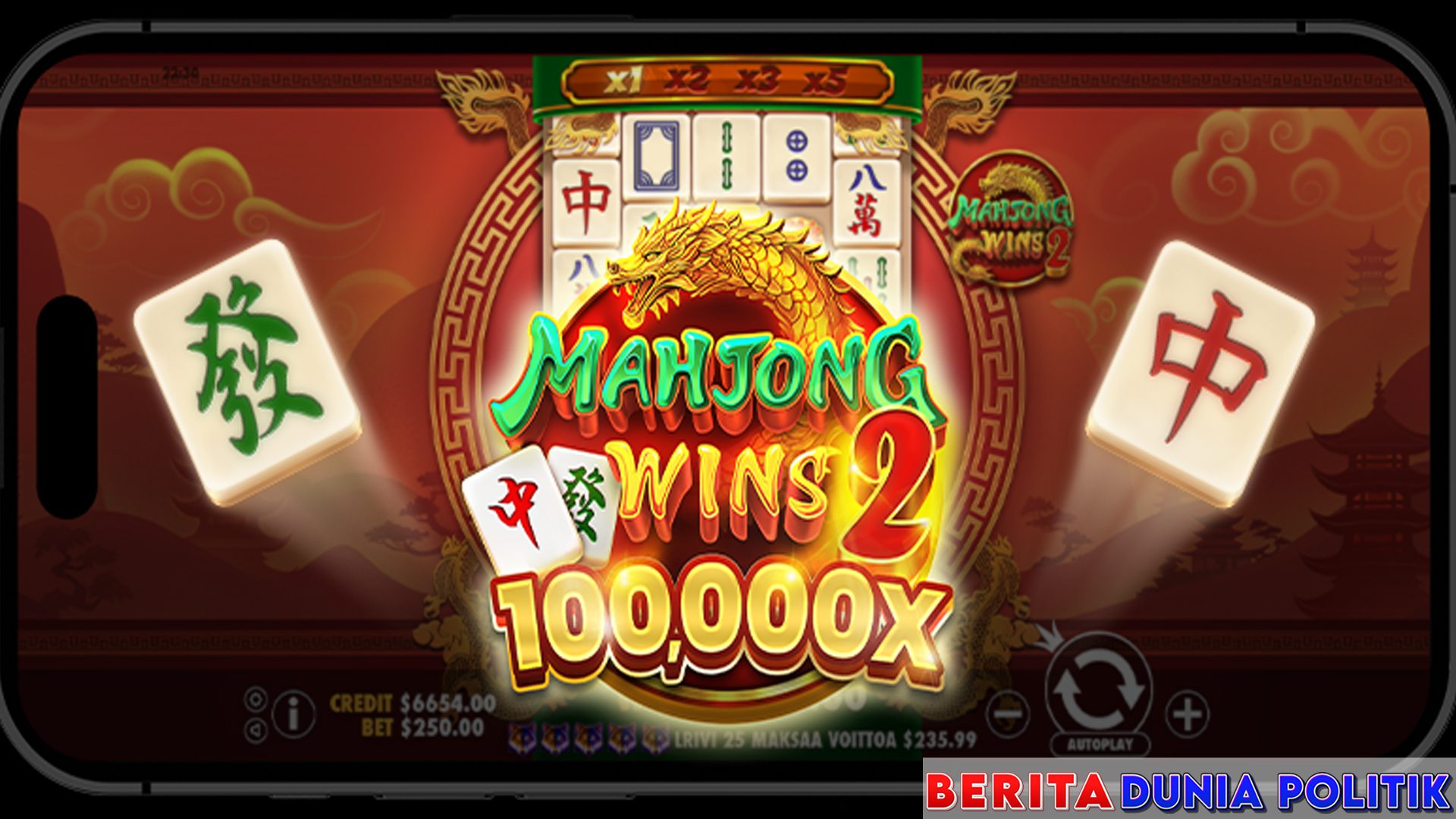 Trik Jackpot Mendapatkan Perkalian x100.000 Mahjong Wins 2