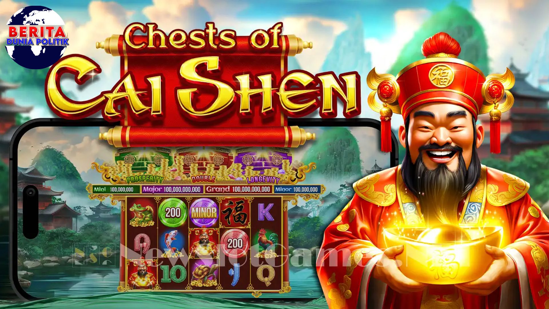 Tips Jackpot dan Pecahan Gacor di Chests of Cai Shen