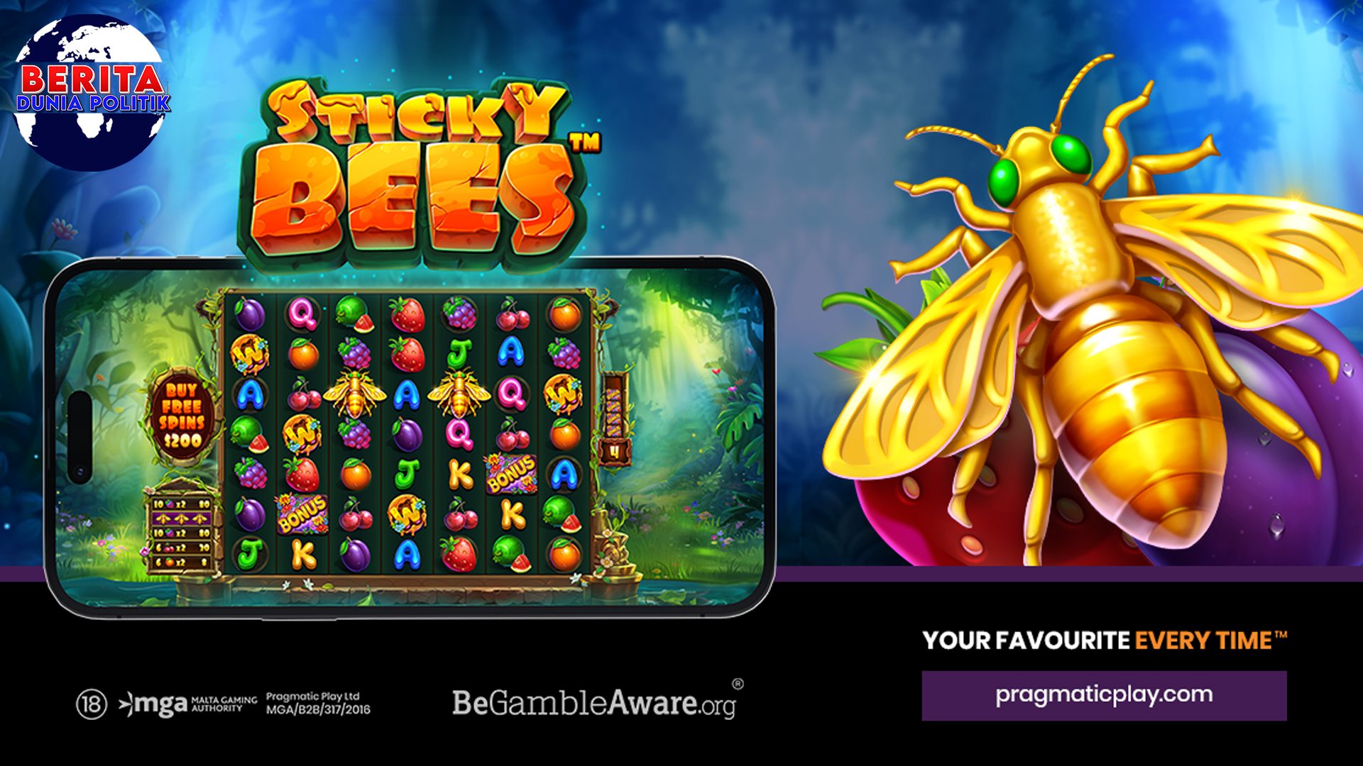 Cara Mendapatkan Freespin Sticky Bees™ Gampang Jackpot