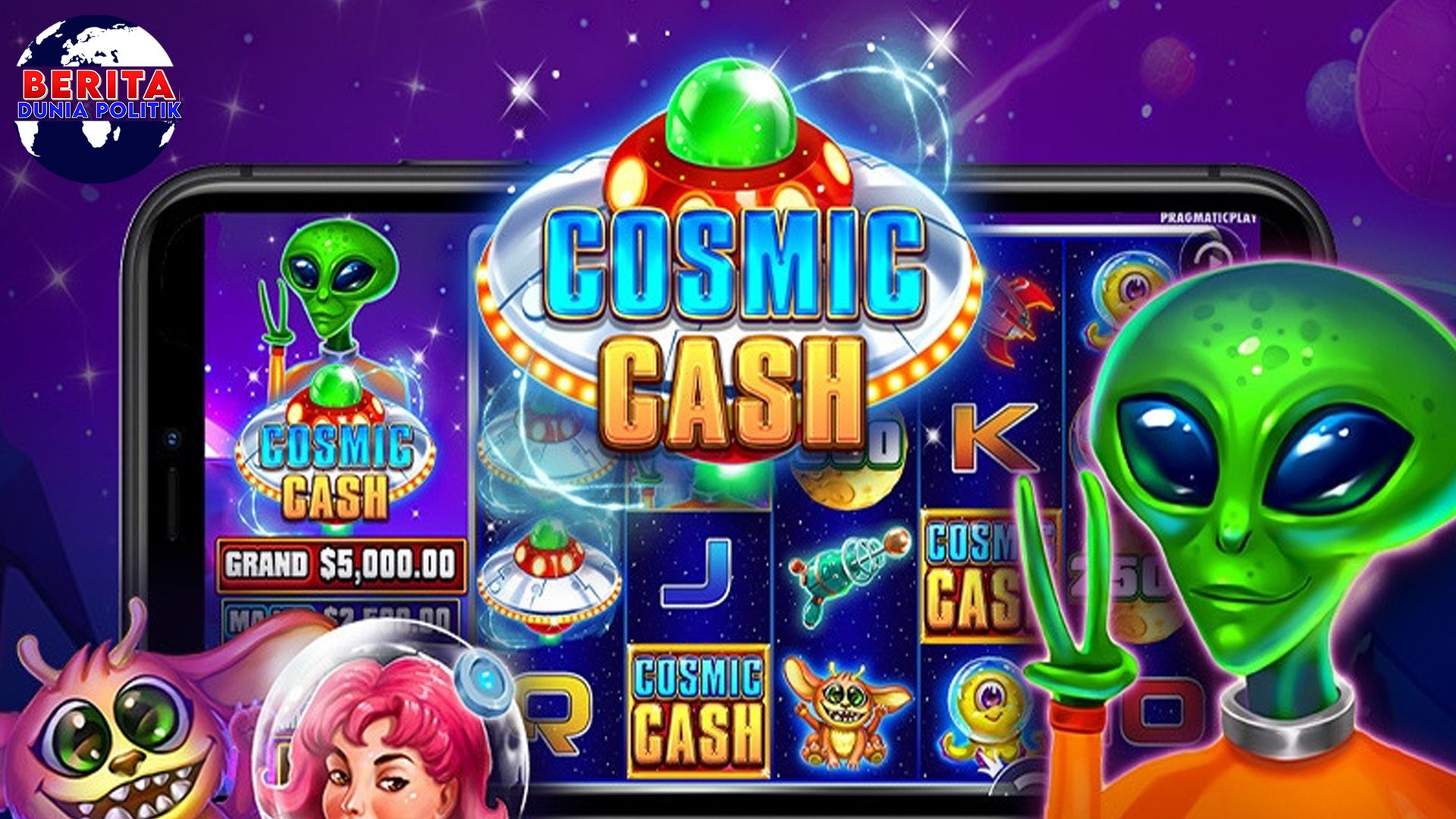 Cosmic Cash Slot Dapatkan 50 Spin Gratis Hari Ini 2024