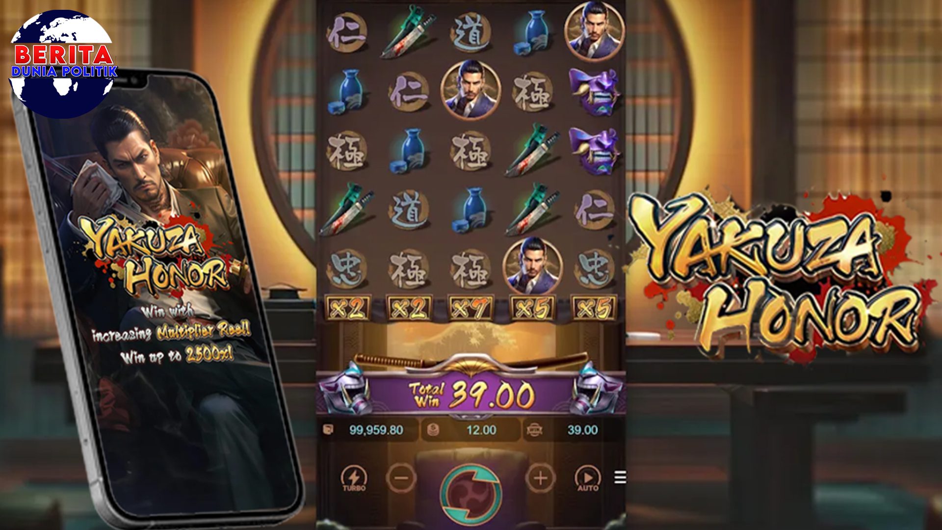 Permainan Slot Yakuza Honor bertema Geng Mafia Jepang