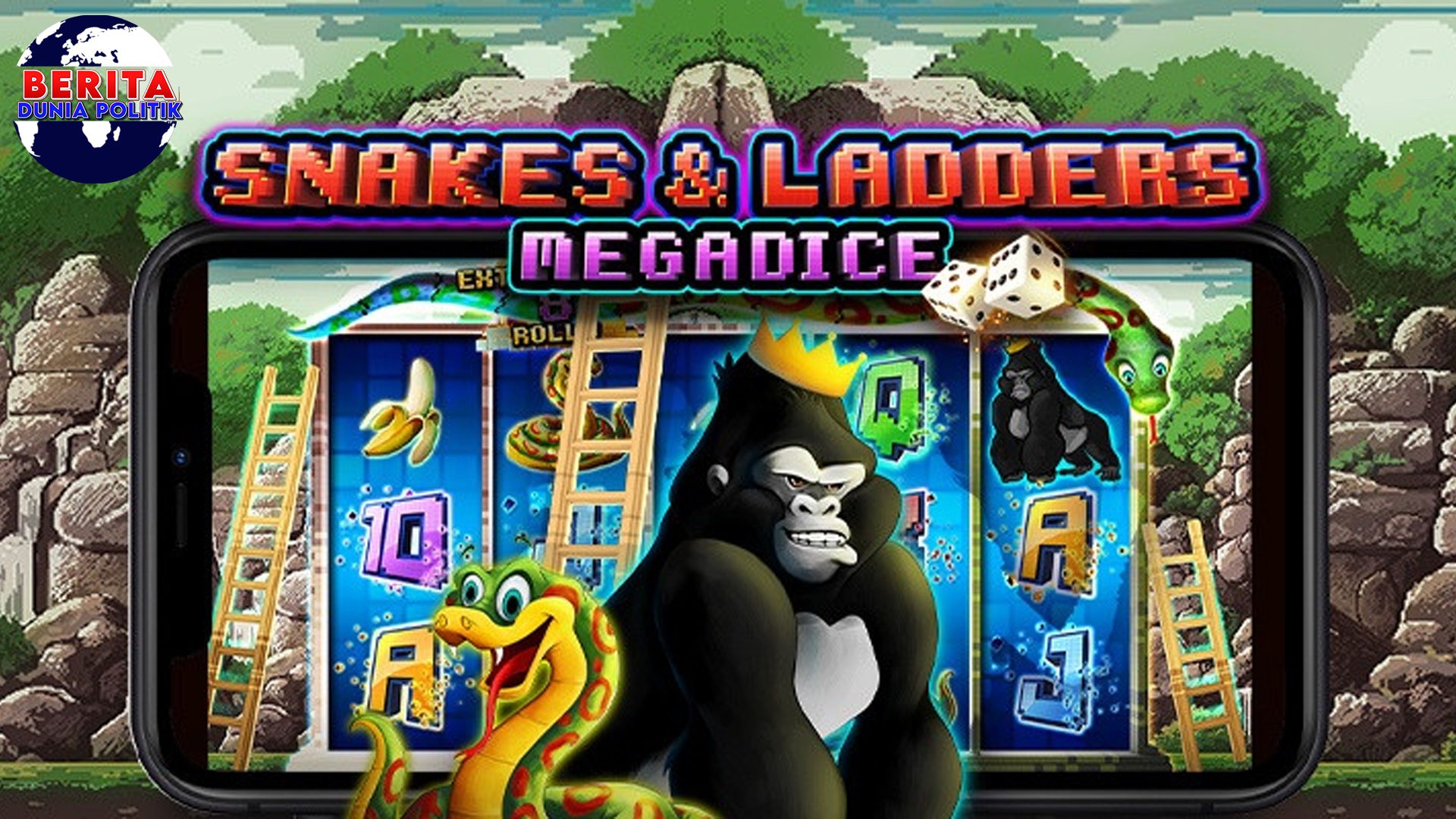 Taklukkan Ular Tangga, di Slot Snakes and Ladders Megadice!