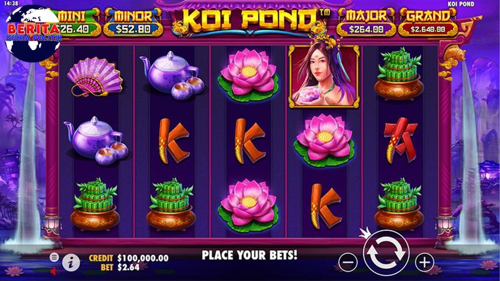 Koi Pond: Main Slot di Taman Jepang, Gacornya Bikin Kagum!