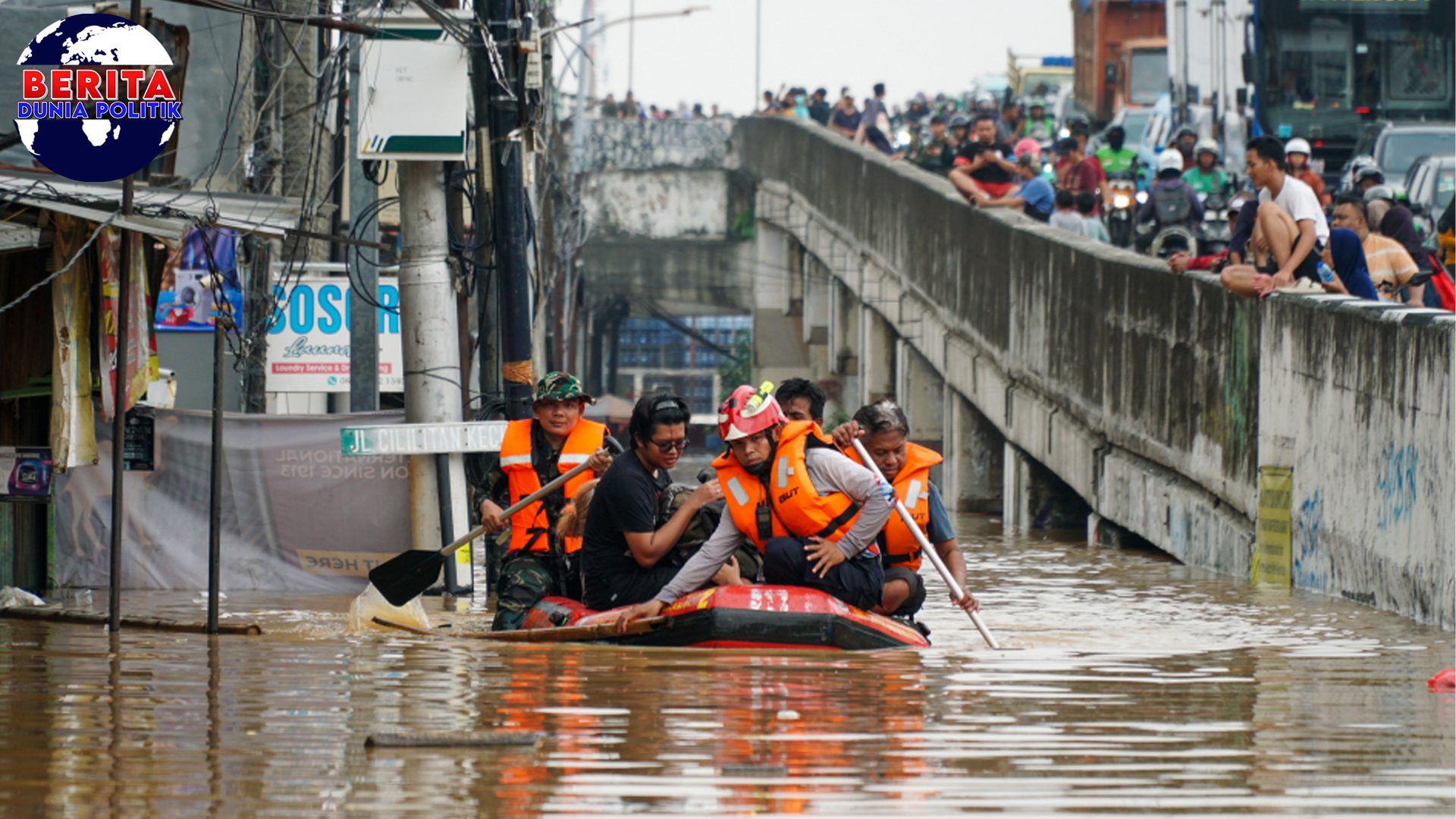 Sungai Ciliwung Meluap, Cililitan Kembali Dikepung Banjir!